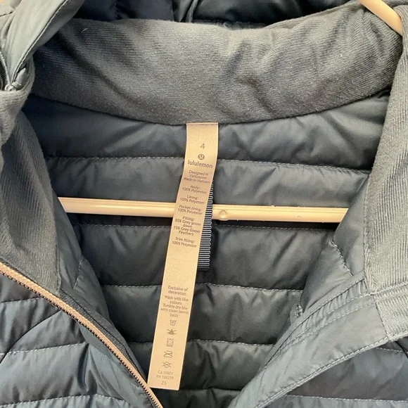 lululemon athletica Pack it Down 700 Down Fill Deep Blue Puffer Coat - Picture 2 of 4